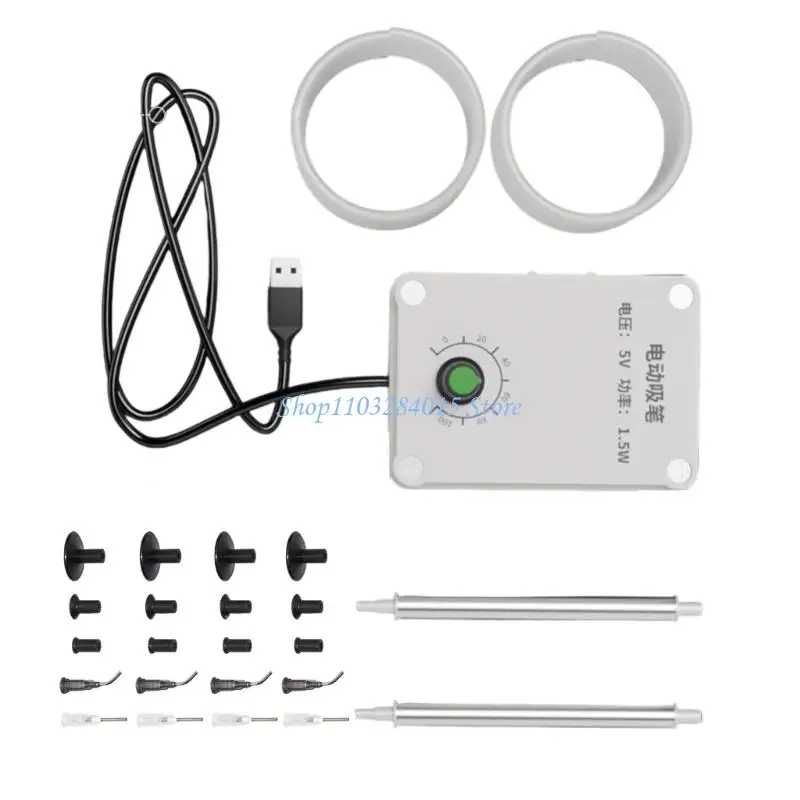 R6FF Antistatic Electric Vacuum Suction Pen For IC CPU Chip Extraction 3 4 Pad