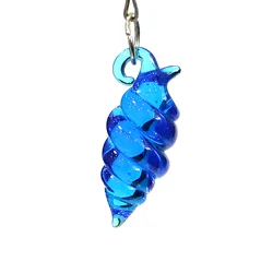 2pcs Mini Clear Conch Charm Glass Pendant Cute Sea Snail Ornaments for DIY Handmade Craft Supplies or Aquarium Decor Accessories