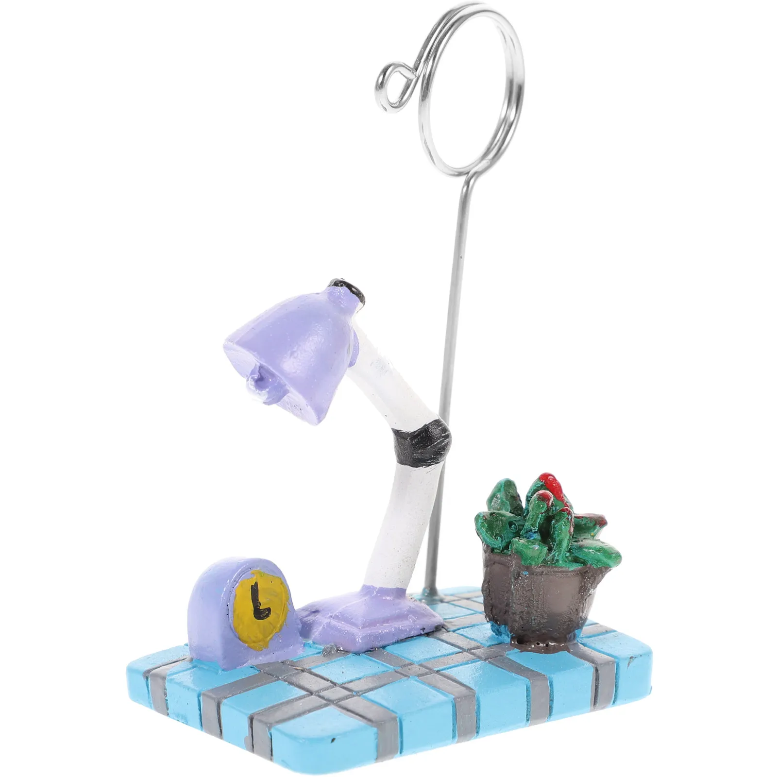 Succulent Plants Microlandschaft Memo Holder Photo Clip Note Stand Desktop Organizer Ideal for Office Home Limited Space Use