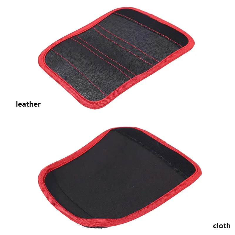 For Toyota Land Cruiser Prado FJ 150 2010-2018 leather & cloth Black car handbrake protective cover car accessories