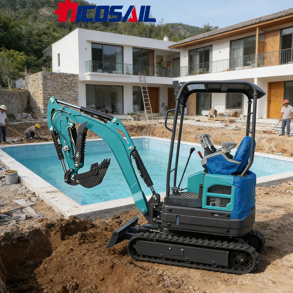 

2-тонный мини-экскаватор на гусеничном ходу с гидравлическим приводом для фермерских работ, строительства, рытья траншей и фундаментных работ