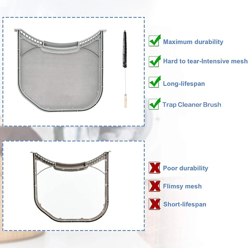 ABNO-ADQ56656401 Dryer Lint Filter With Mesh Screen For  ADQ566564 And Kenmore Elite Dryer Lint Screen Replacement