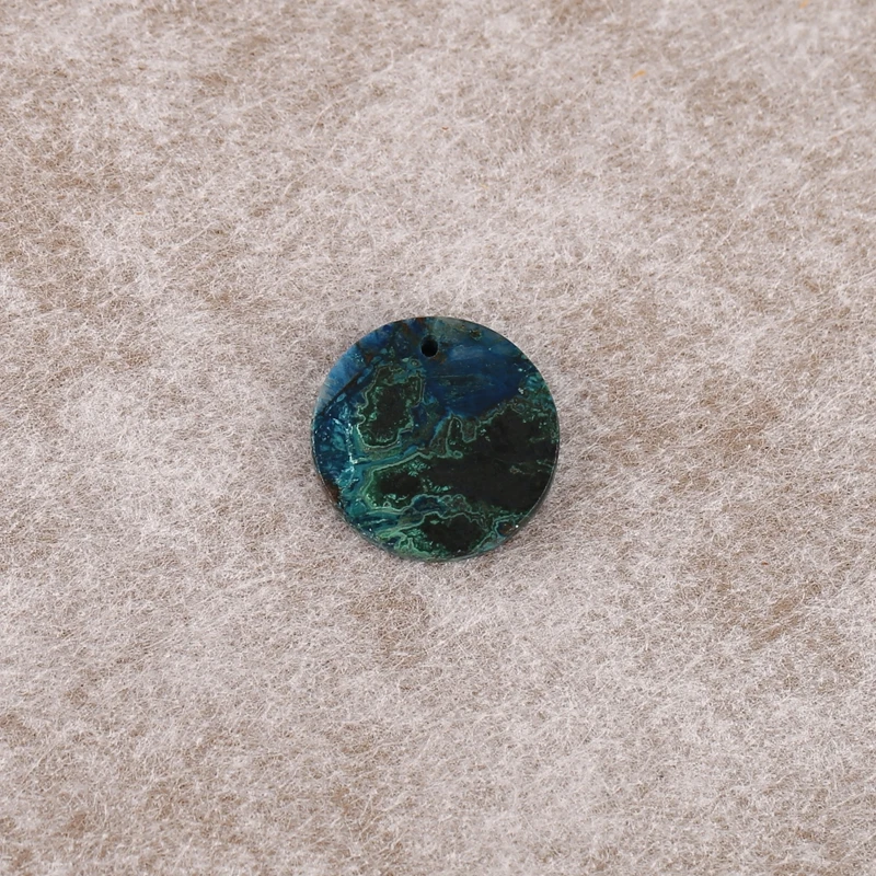

B&F Handmade Chrysocolla Pendants Natural Stones Beads Unique Jewelry DIY Earring Beads 18x3mm 2.4g