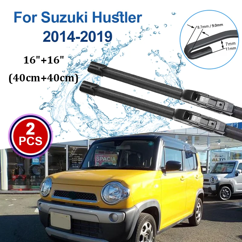 

Щетки стеклоочистителя автомобиля для Suzuki Hustler MR31S MR41S 2014 2015-2019, щетки для мытья ветрового стекла, автомобильные аксессуары
