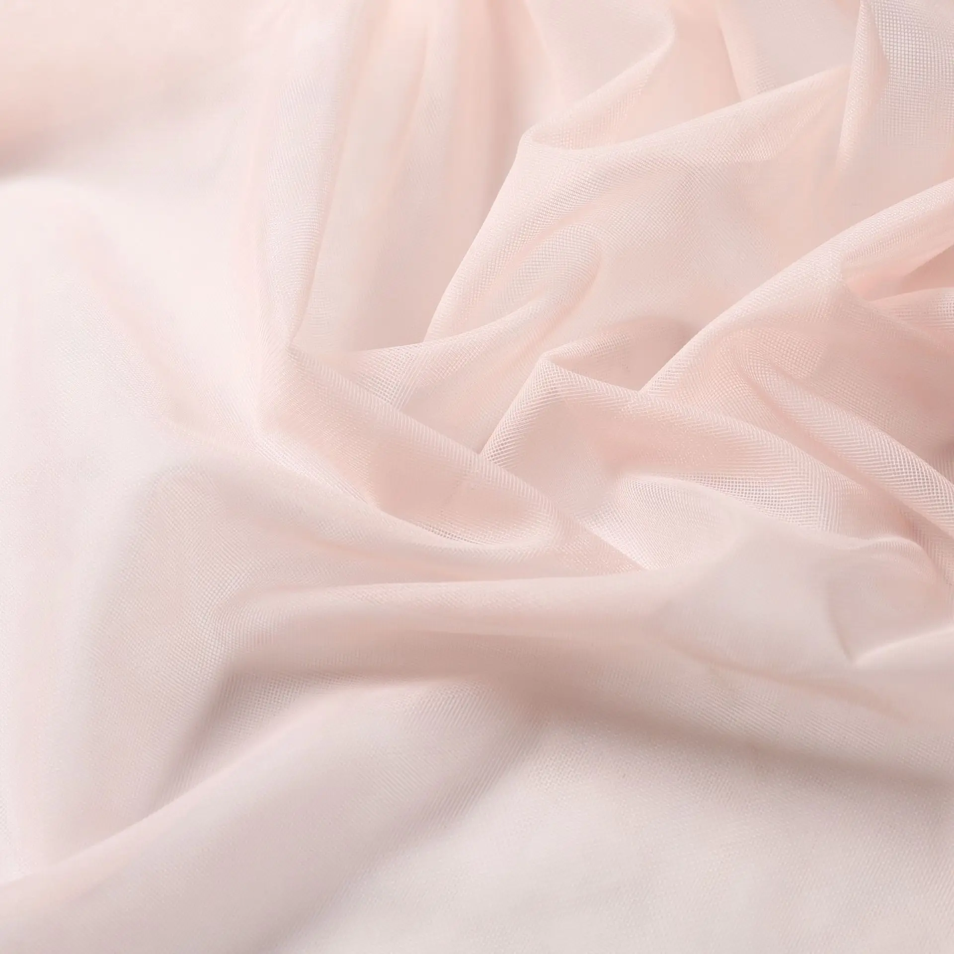 Soft Mesh Fabric, Polyester Net Tulle, Gauze For Children Clothing and Dress Skirts, 165CM Wide, 25 Gsm, Nude Pink