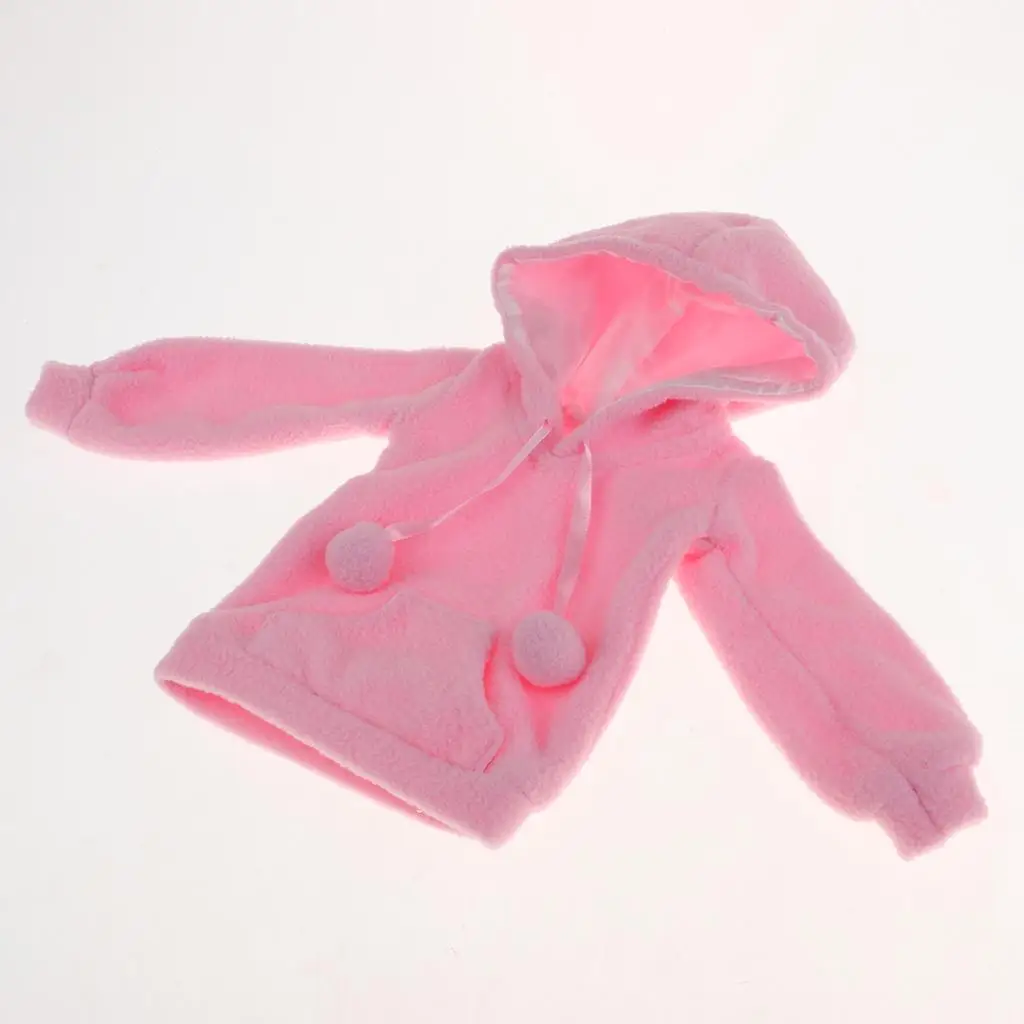 

White Pleated Skirt Pink Hoodies Outfit Doll Clothes for 1 3 BJD Compatible with AOD AS DZ and Other Girls Dolls
