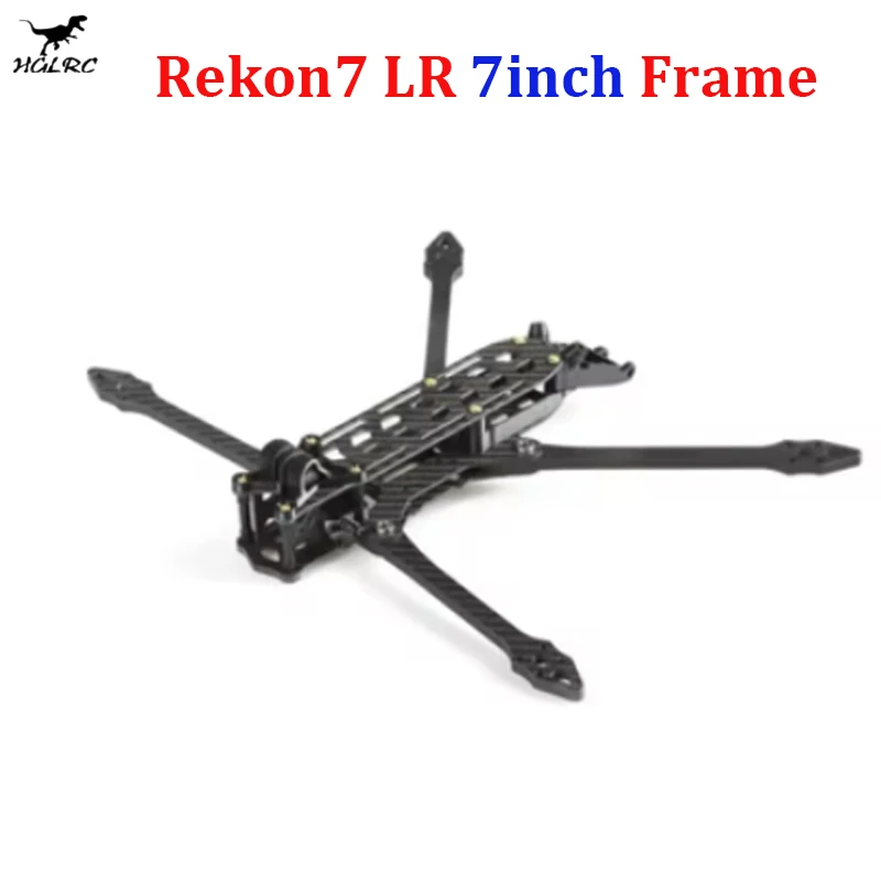 HGLRC Rekon7 LR 324mm 7inch Long Range Frame Kits W/6mm Arm 3K Carbon Fiber Compatible 7inch Propeller for FPV Racing Drone Part