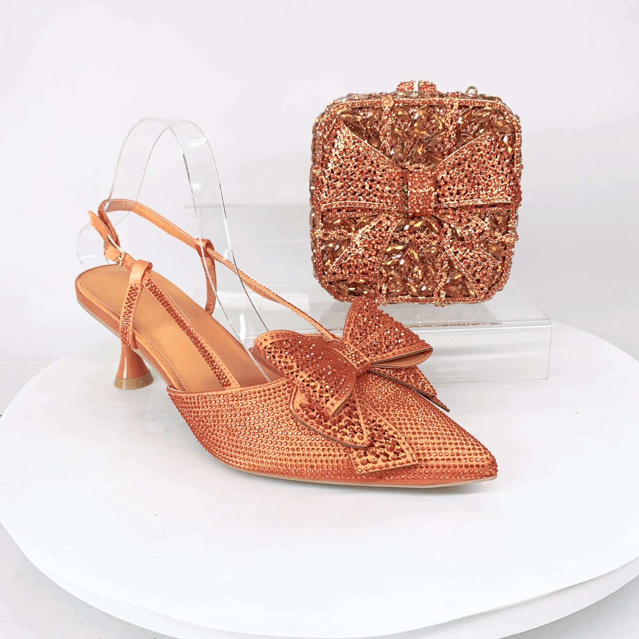 

LNATISNOVA женские босоножки и сумки на высоком каблуке с бантом и драгоценными камнями для свадебной вечеринки, босоножки на высоком каблуке со стразами, обувь и кошельки с кристаллами