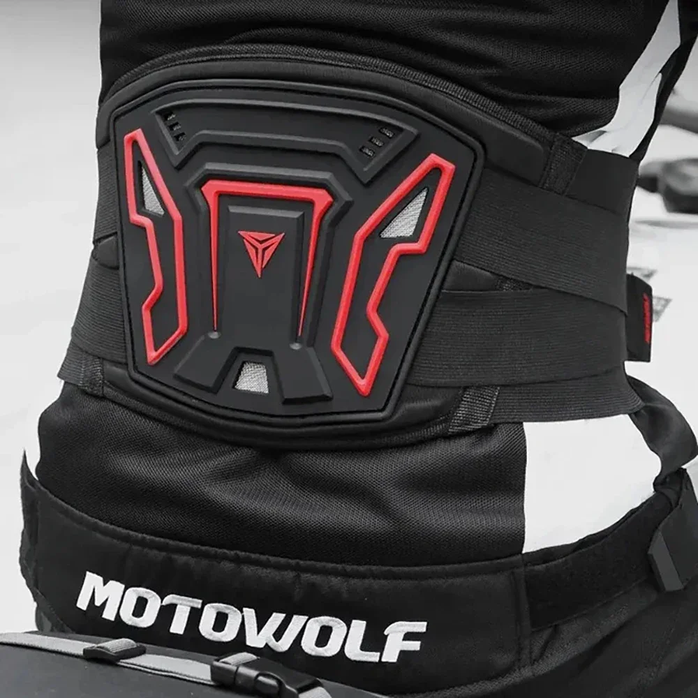 Professional Adjustable Moto Waist Support Belt Breathable Shock-Absorbing Protector for Long-Distance Touring Motocross Riding