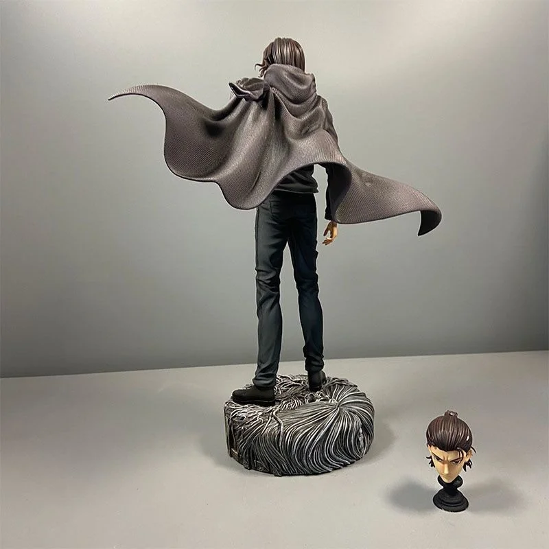 Attack on Titan Anime Figure Eren Jaeger Action Toys for Children Figure GK Two Heads Collector 30cm Model