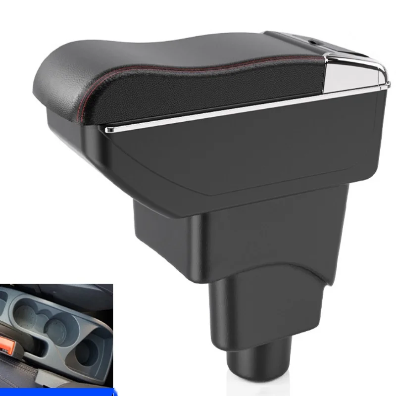 

For Ford EcoSport Car Armrest Box Interior Details Retrofit Center Storage Box Console 2018 2019 2020 2021 car Accessories