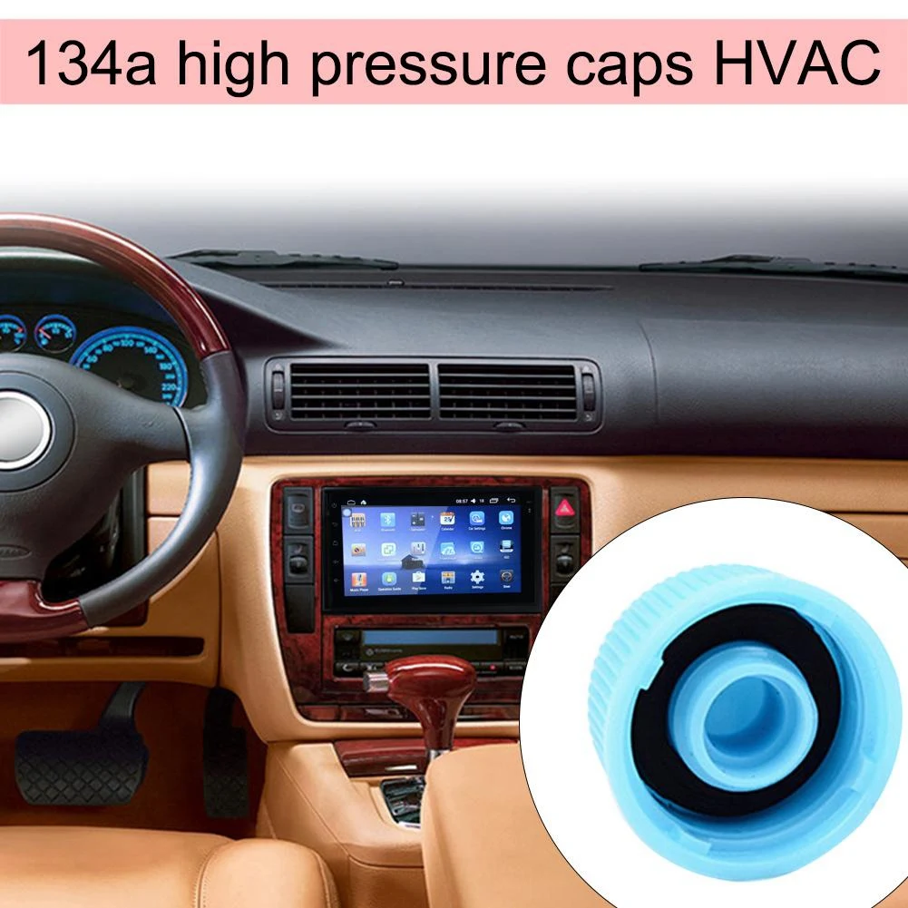 

【Flash Sale】50Pcs Car Air Conditioner 134A Valve Cap High Low Side Cap Dust And Leak Proof Cover Auto Replacement Parts