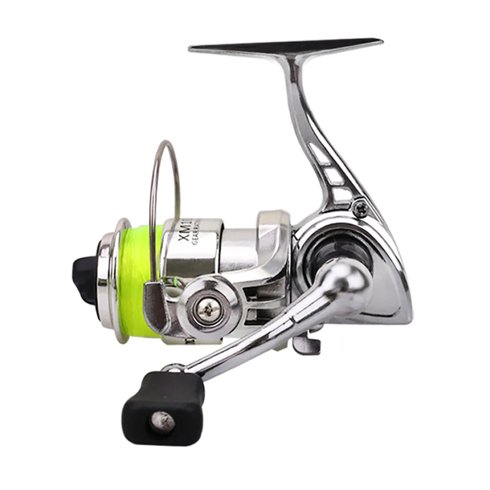 Mini 100 Type Spinning Fishing Reel With Reversible Handle 4.3:1 Gear Ratio Fishing Tackle For Freshwater Saltwater