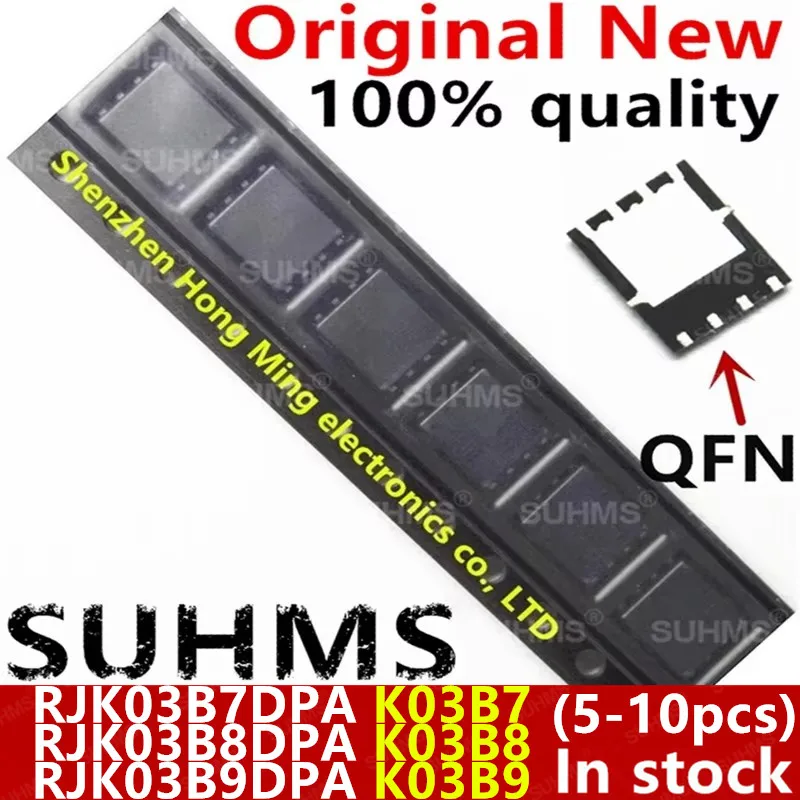 (5-10 peças) 100% Novo RJK03B7DPA RJK03B8DPA RJK03B9DPA RJK03B7 RJK03B8 RJK03B9 K03B7 K03B8 K03B9 QFN-8