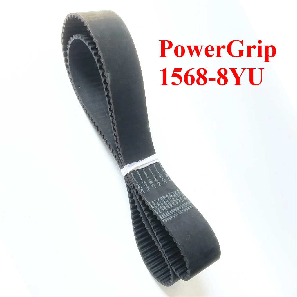 PowerGrip 1568-8YU 196 Teeth Arc Tooth Timing Belt 3D Printer Engraving Machine CNC Lathe Robot Spindle Generator Drive Belt