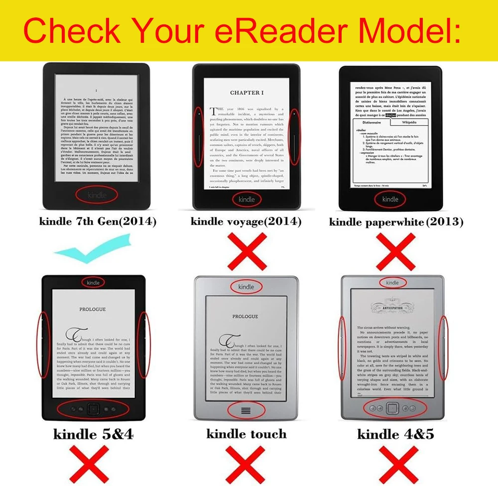 Étui pour Kindle 2014 7e génér - Briefcase Leather Slim avis et prix