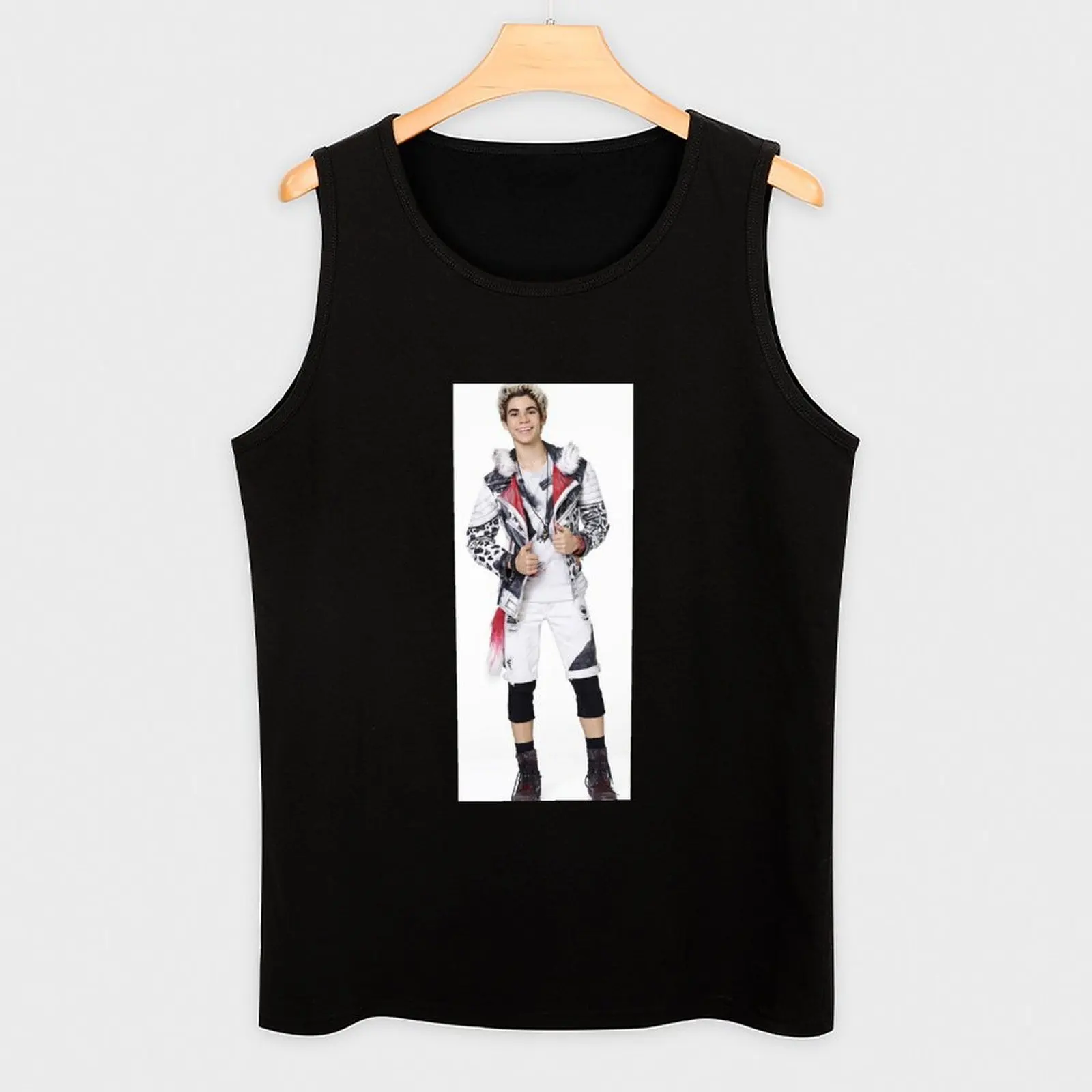 Carlos De Vil Tank Top Vintage Print Tank Top Retro Graphic Sleeveless Tee