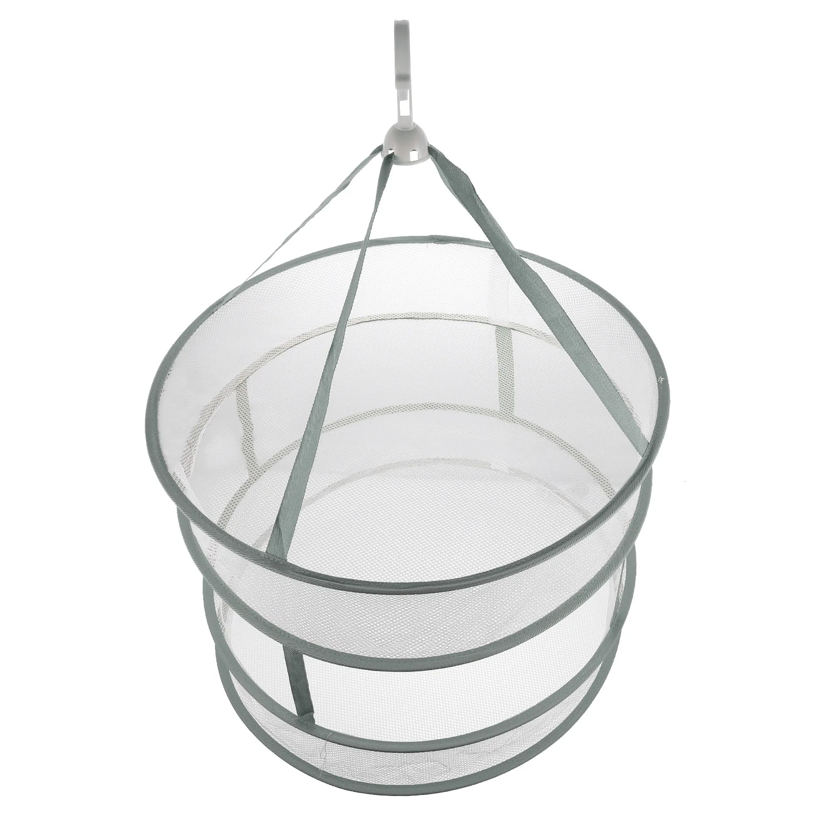 

1Pcs Double Layer Clothes Drying Basket Foldable Laundry Hanging Basket Household Use Clothes Dry Container Space Saving