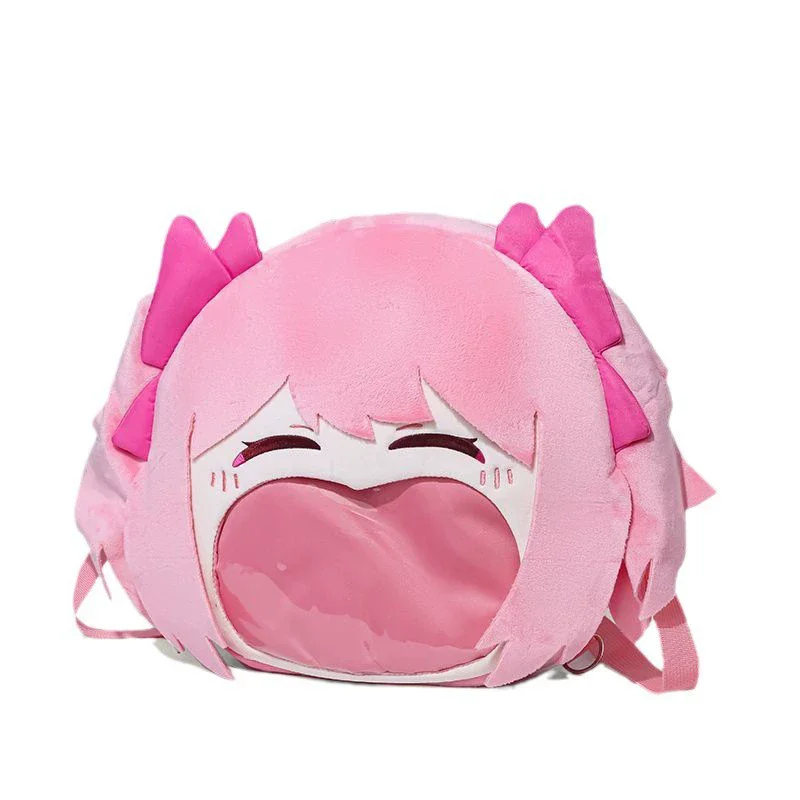 Puella Magi Madoka Magica Itabag Large-capacity Plush Backpack Anime Kasane Teto Saber Peripheral Girl Holiday Gifts Commuting