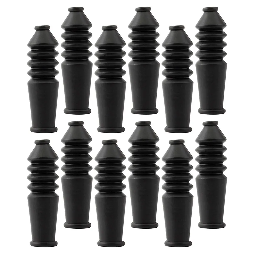 

12pcs Brake Cable Protector For Mountain Folding Bikes Rubber Sleeve Dirt Resistance Easy Install Brake Line Cover Accessories