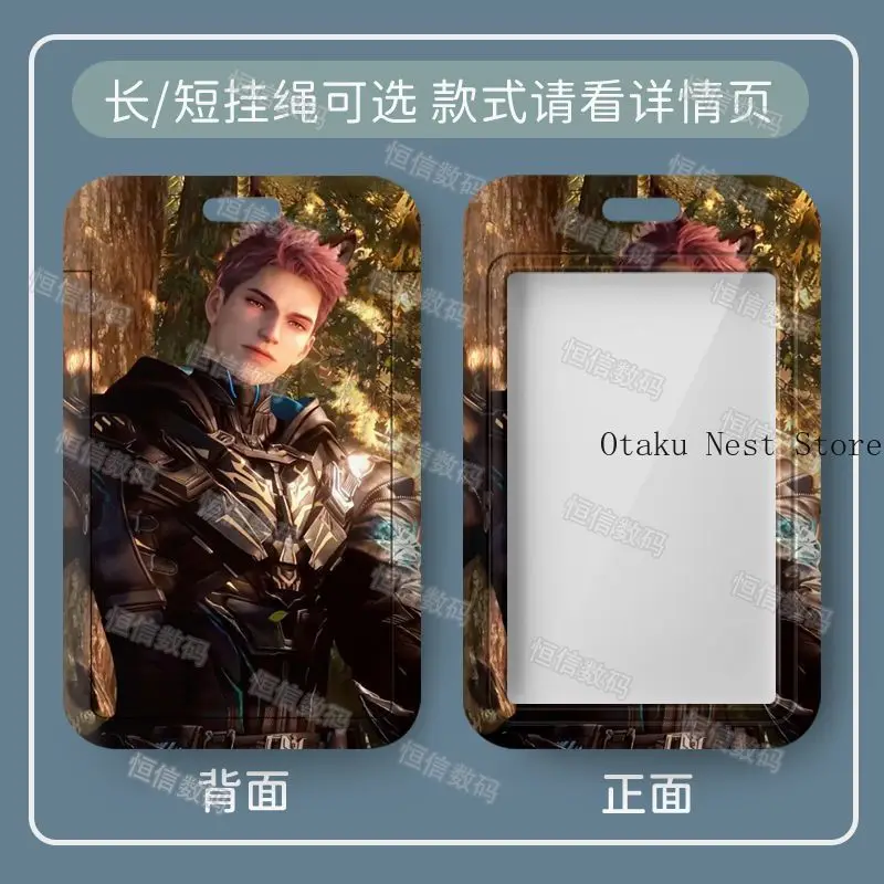 Anime Love and Deepspace Valko Credit Card Holder Bus Card Cover Case Cartoon Charm Pendant Keychain Student Gift Cosplay view 3