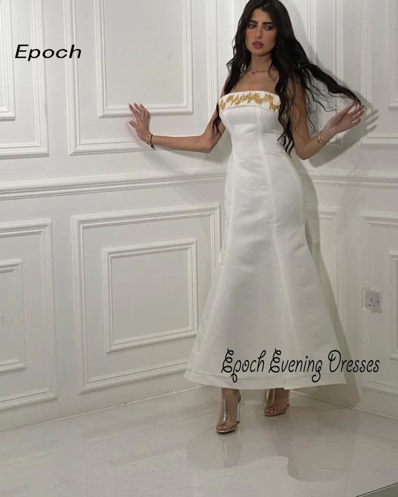 Epoch gaun malam ررbian semi Blum terompet elegan tanpa tali elegan indah Bodice Cocktail gaun Prom untuk wanita 2024