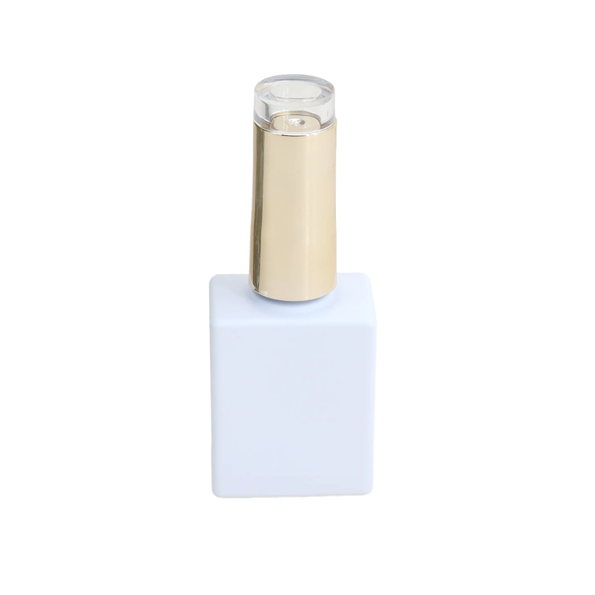 20 x 10ml White  Square  Nail Polish Glass Bottle 1/3oz nail enamel Containers glass bottle with UV  Golden brush cap