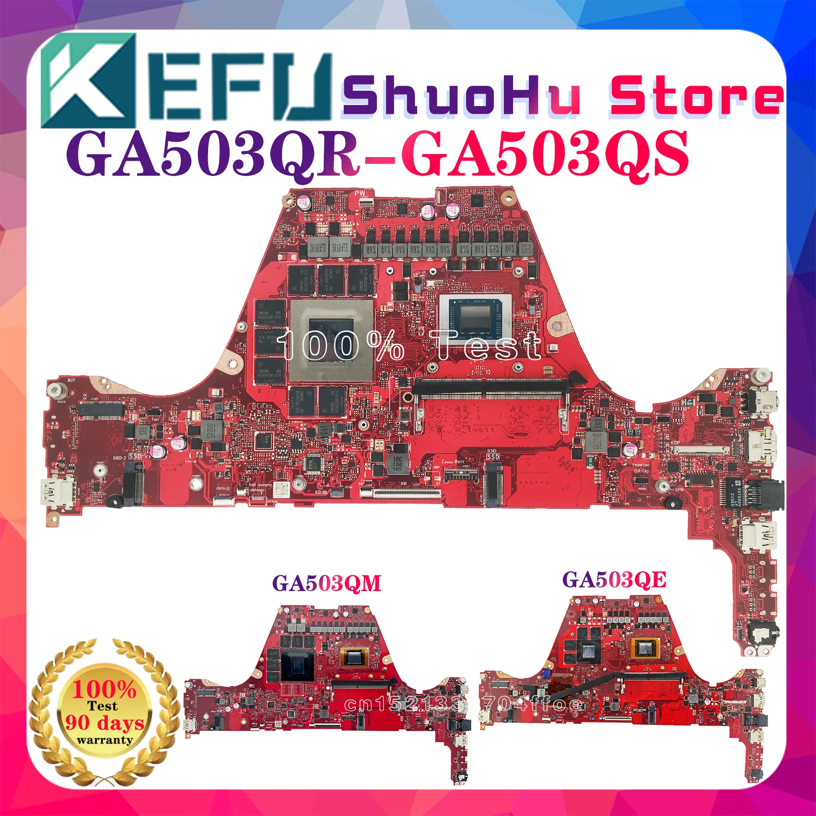 Placa base GA503Q para ASUS GA503QE ‎ Placa Base para Laptop GA503QS GA503QR GA503QM, R7/R9-5ta Generación, RTX3080/RTX3070 RTX3060 RTX3050Ti 8GB