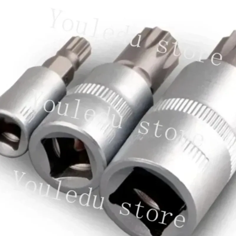 

8 Pcs 1/4" 3/8" 1/2" Torx Bit Socekt Set Adapter Allen Key Spline Bits Universal Head for Torque Spanner Ratchet Socket Wrench