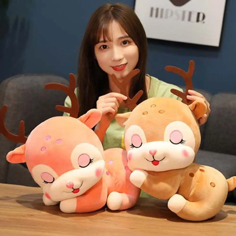 

Gifts Sofa Cushion Home Decoration Plush Pillow Stuffed Plushie Animal Doll Stuffed Toys Sika Deer Plush Toy Elk Plush Doll