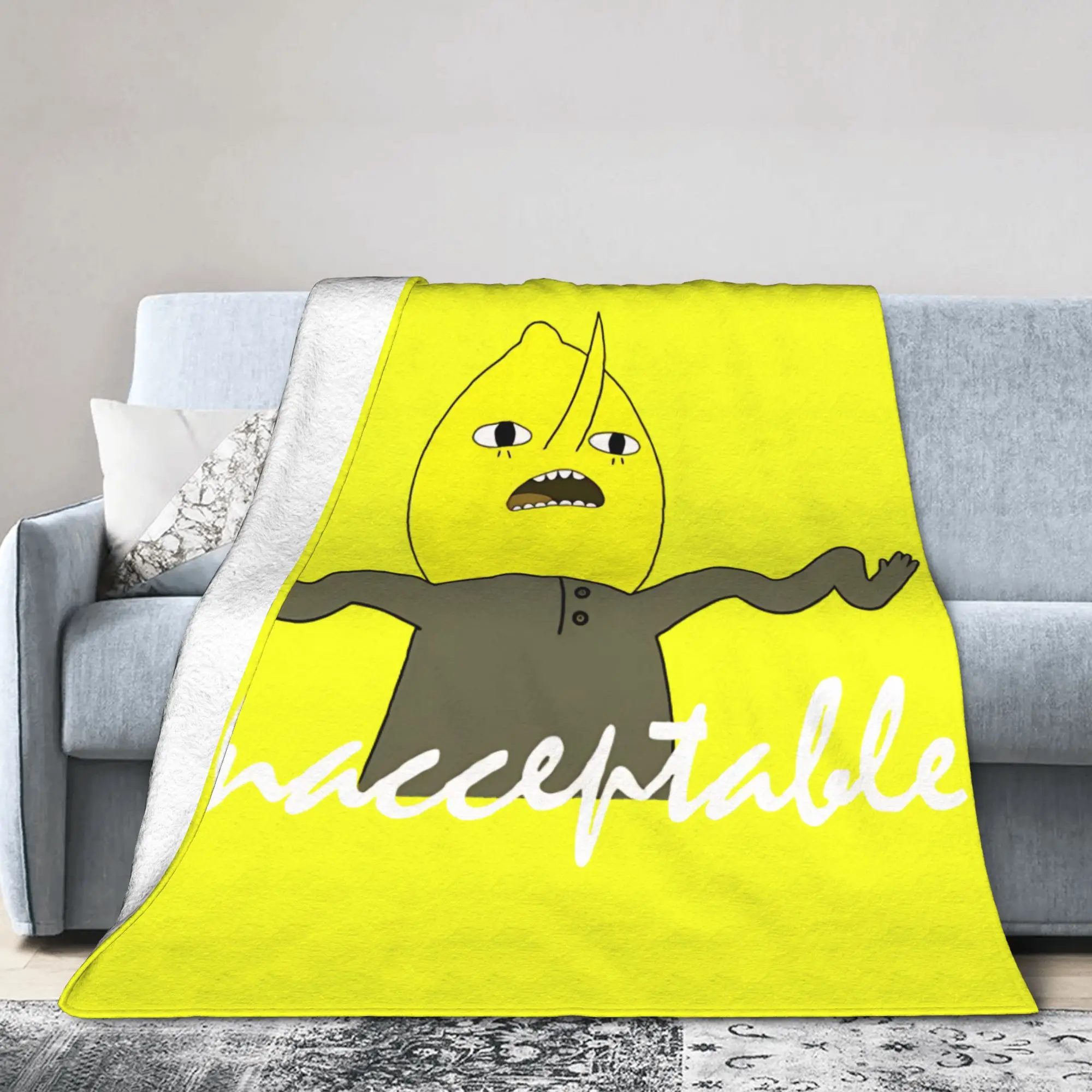 New Lemongrab  Blanket Super Soft Flannel  Relax Throw Blanket Machine Washable