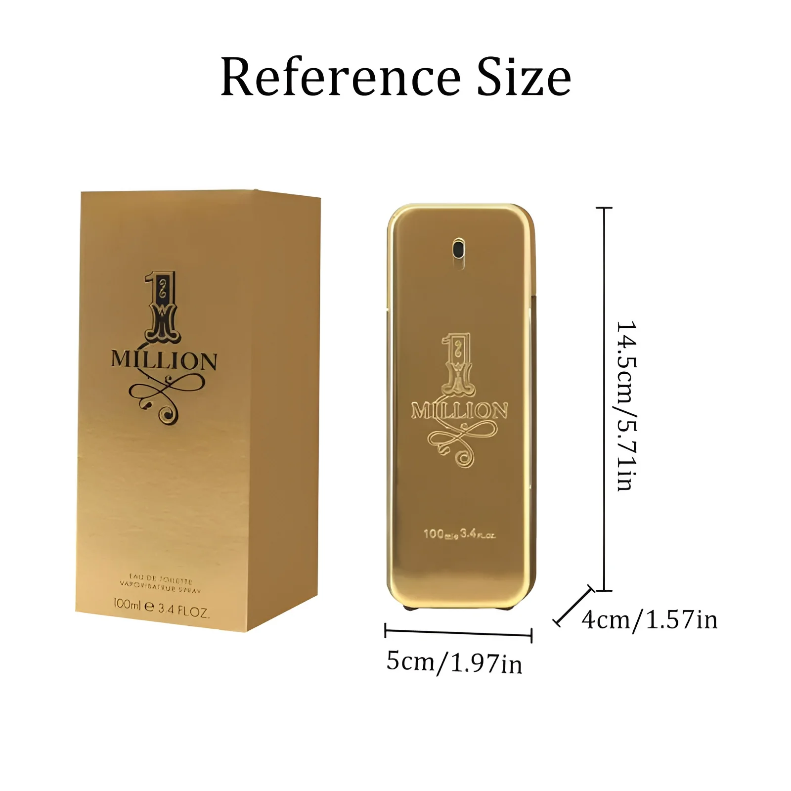 عطر باكو رابان 1 مليون 3.4 أونصة EDT للرجال عطر مليون، عطر زهري متين مناسب للرجال #6