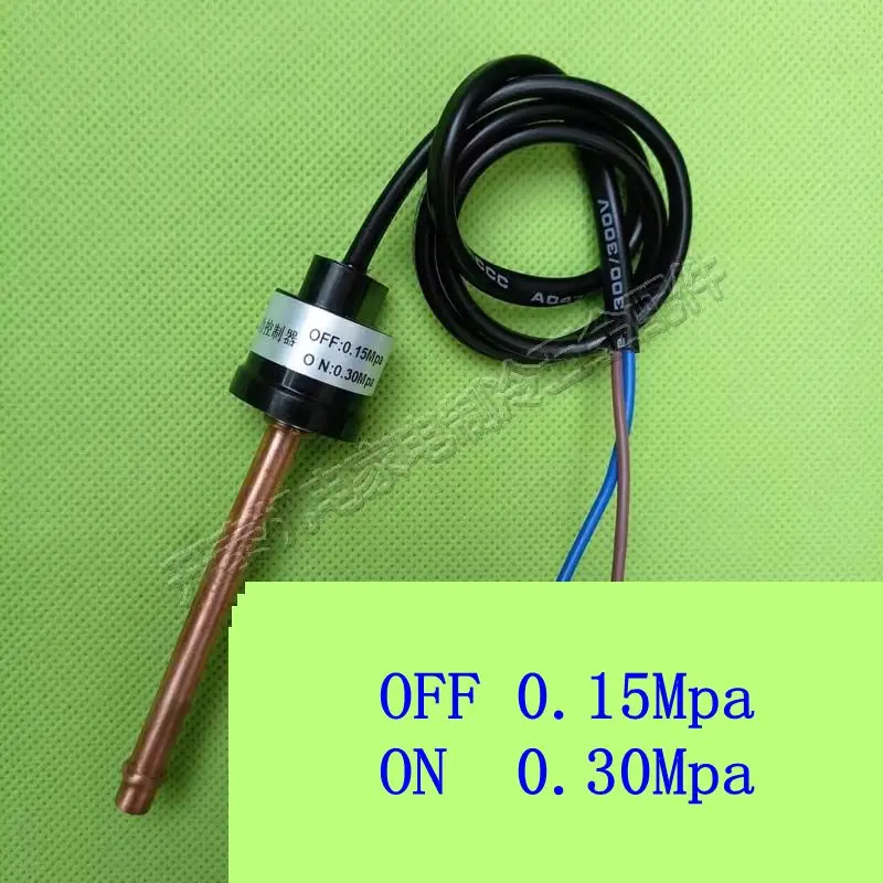 

OFF 0.15Mpa ON 0.30Mpa Air Conditioner Refrigeration parts 2 Terminals/Wire Pressure Control Switch