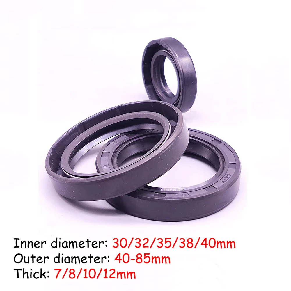 1Pcs TC/FB/TG4 Skeleton Oil Seal Rings NBR Double Lip Seal For Rotation Shaft ID 30/32/35/38/40mm OD 40-85mm Thick 7/8/10/12mm