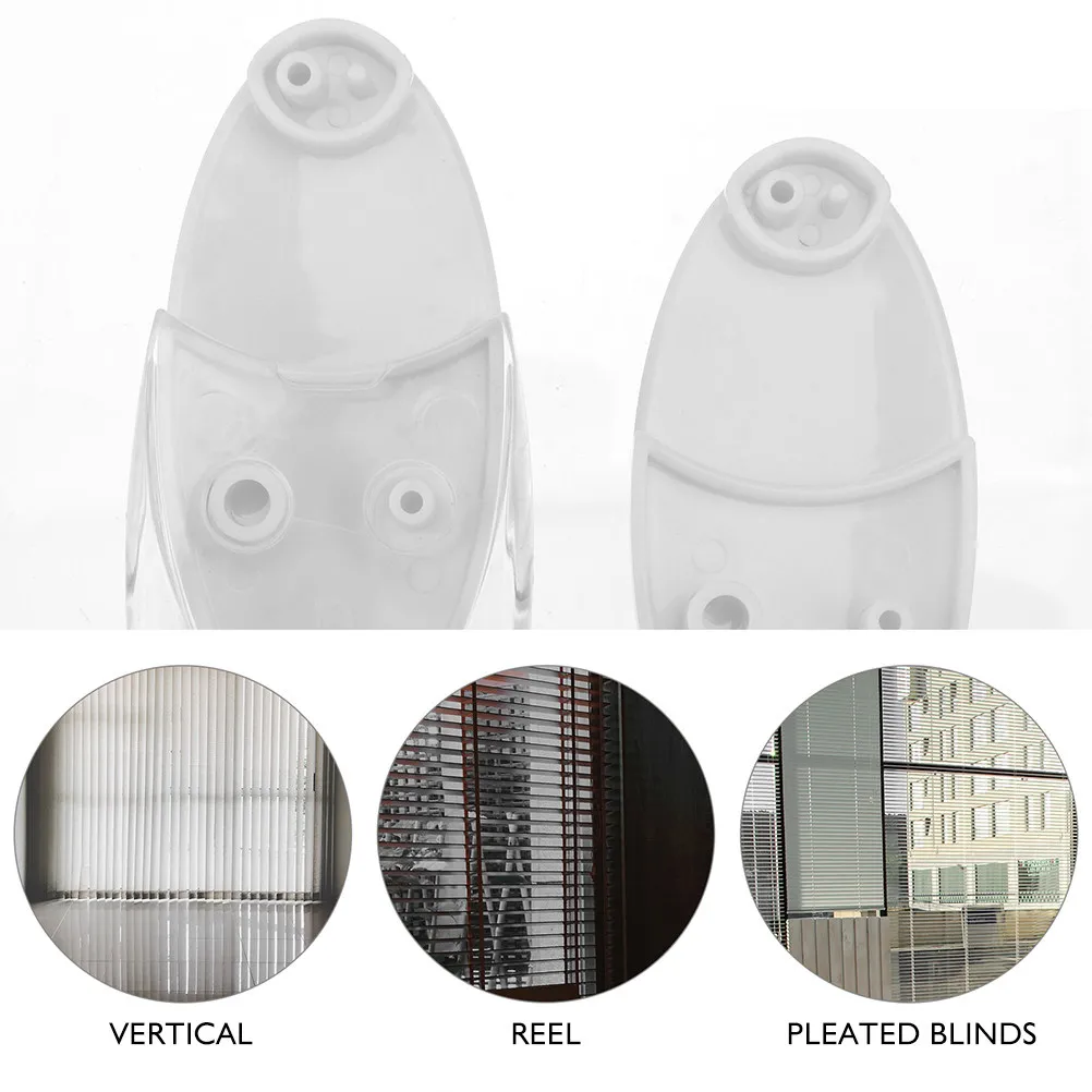 2Pcs Roller Blind Handle Clear Plastic Vertical Blind Accessories Window Shade Repair Replacement Parts Smooth Operation