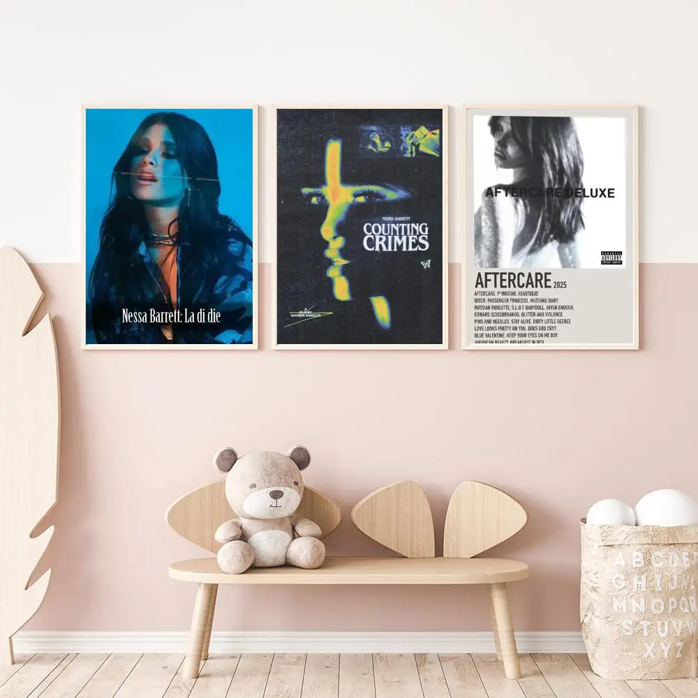 Nessa Barrett Singer Poster Versatile HD Waterproof Wall Art Self-Adhesive Decor for Any Space Ideal Gift
