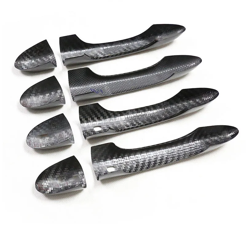 Real Carbon Fiber Door Handle Cover for Maserati Quattroporte13-22 Levante16-22 Ghibli  With Keyless Entry Sensor Exterior Trim