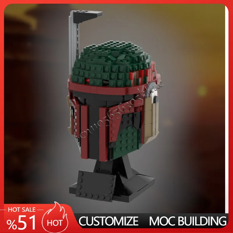 

New 668PCS Star Plan MOC Repainted Boba MOC Customize SpaceShip Battle Model Building Block Architecture Education Assembly Toys