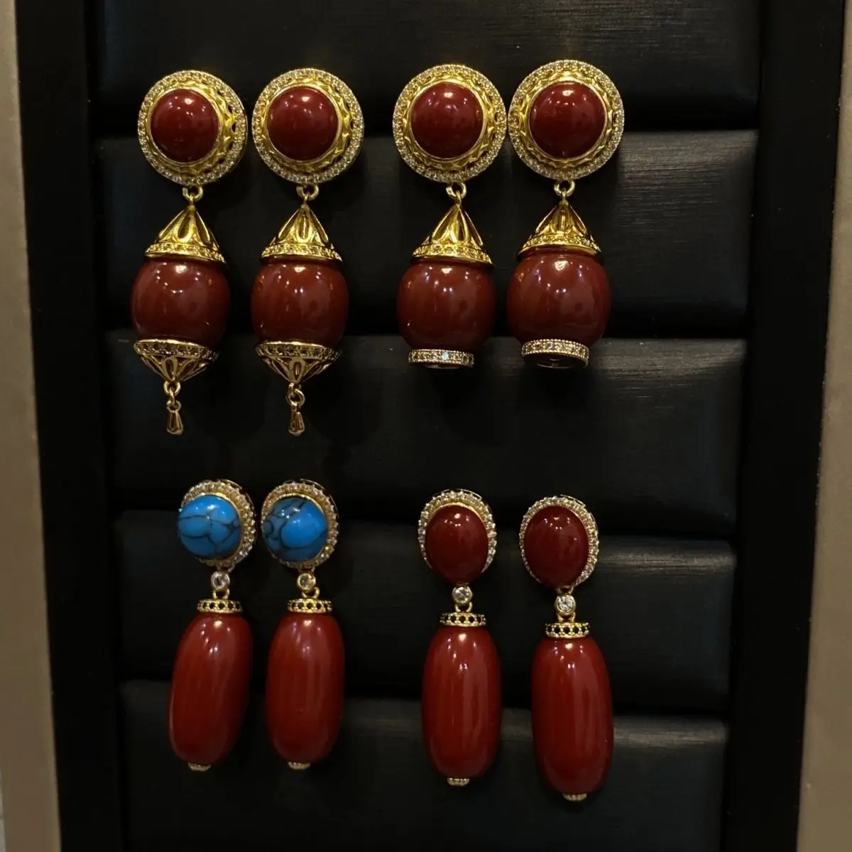 

Exclusive new earrings earrings Internet celebrity jewelry Tibetan high-end anti-allergic