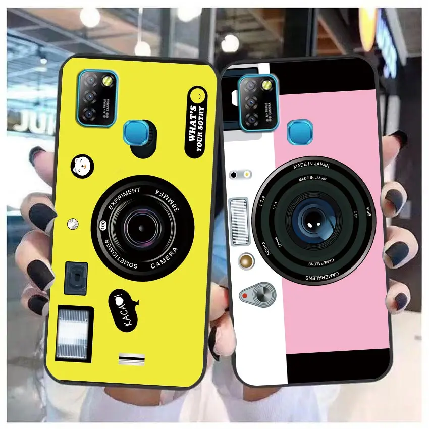 Case For Infinix TECNO SPARK 7 6 Air Go 5 Pro HOT 20 20I 20S 5G 12 12I 11 11S 10 10I 10S 9 Play Case Classic Fashion Camera Lens