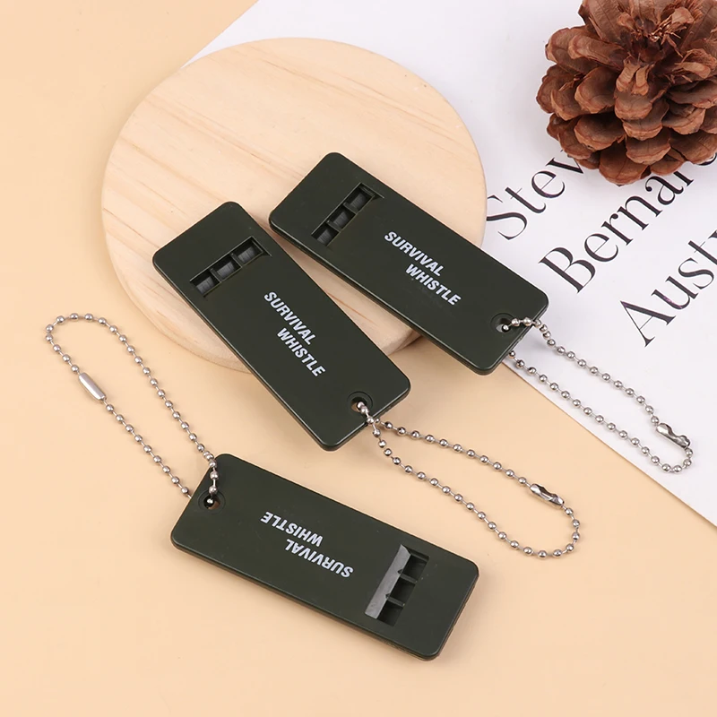 3 قطعة 3-تردد عالية ديسيبل صافرة المشي لمسافات طويلة في الهواء الطلق بقاء أداة تخييم الطوارئ متعددة الوظائف زلزال الإغاثة صافرة #1