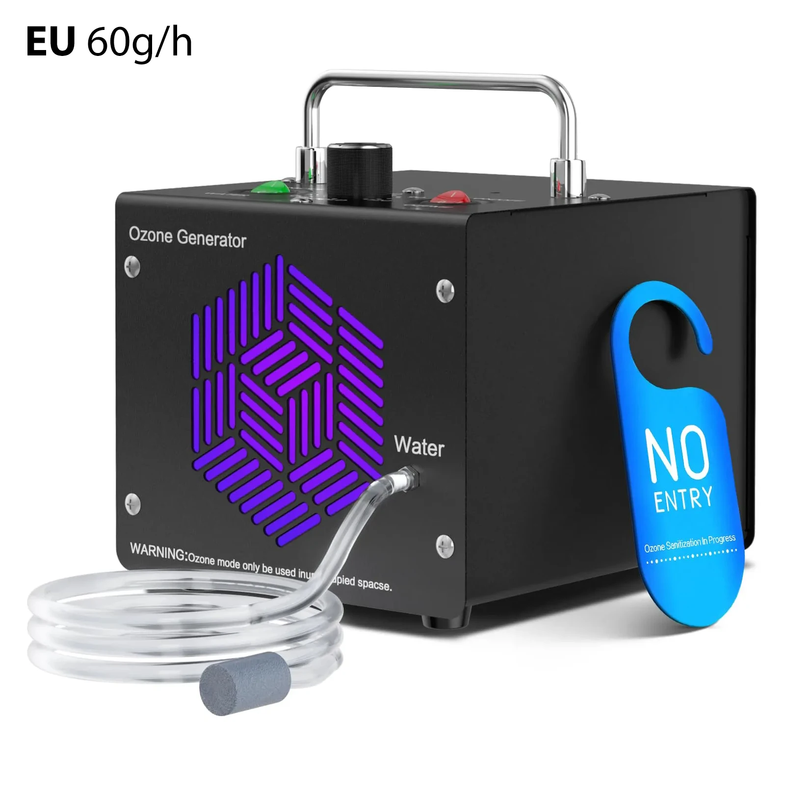 2in1 Ozone Generator 30/60g/h O₃ Output Air & Water Purification Modes Commercial Industrial Ozone Machine Ionizer Deodorizer