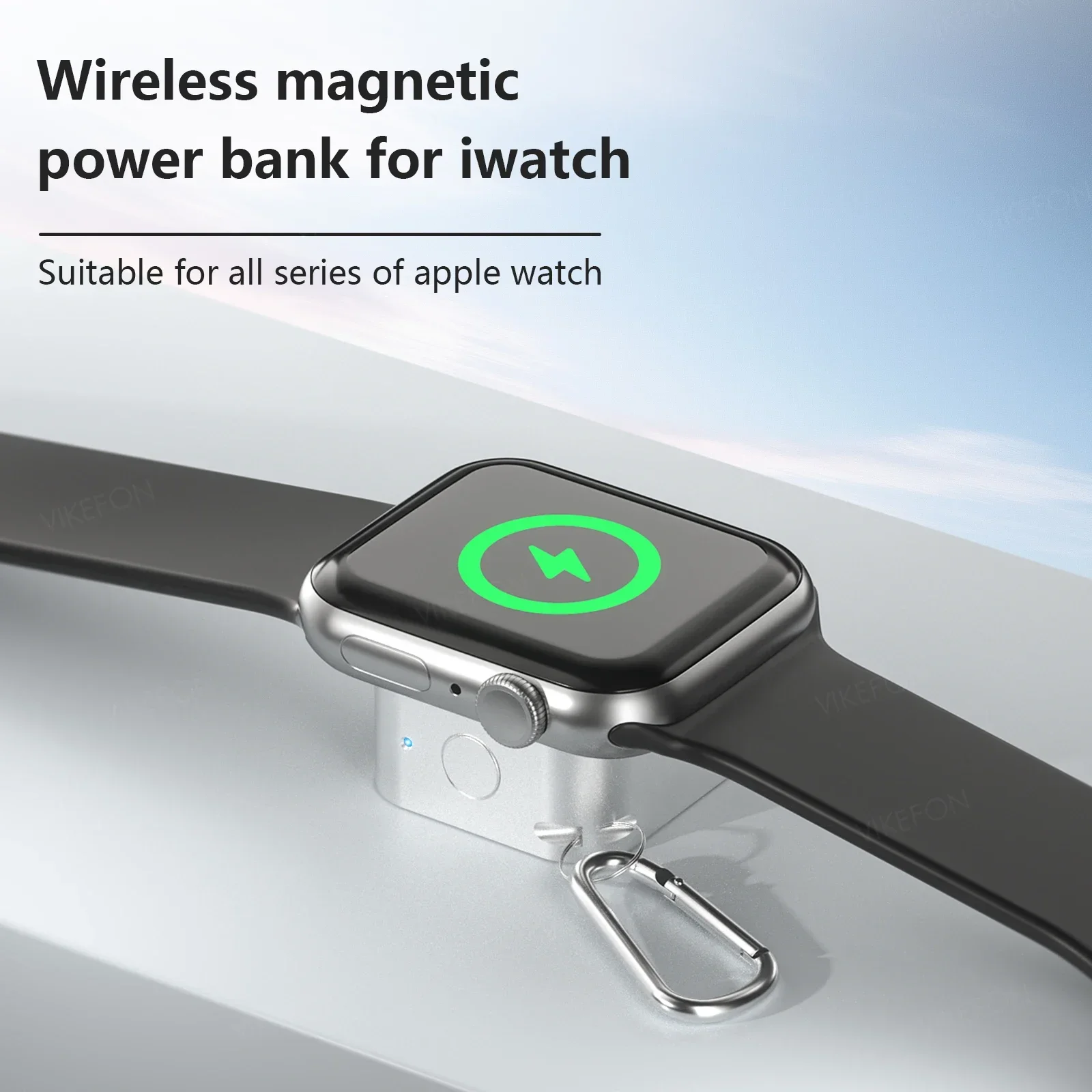 Smart Magnetic Watch Wireless Charger 500mAh Power Bank for Apple Watch Series 11 10 9 8 7 6 5 4 3 Ultra 2 SE Fast Charging Dock
