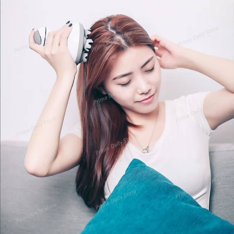 Micro current red light intelligent charging head massager vibration home