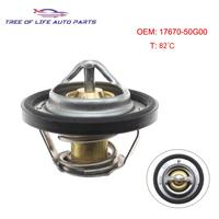 17670-50G00 Engine Coolant Thermostat 82c For CHEVROLET DAEWOO MATIZ SPARK DAIHATSU CHARADE HIJET METRO 17670-76G00 1767050G00