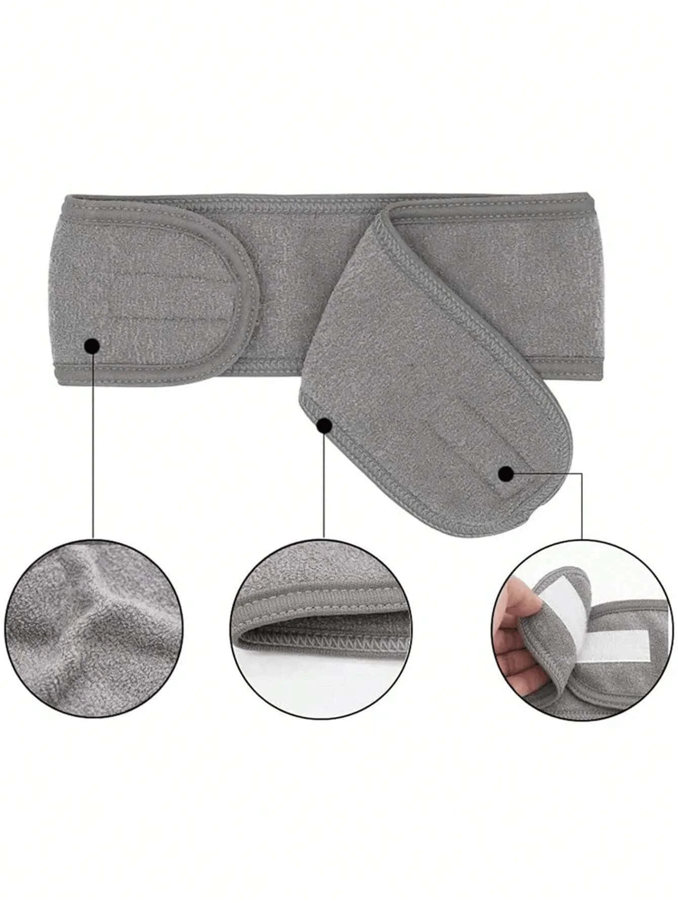 

1pc Adjustable Women's Spa Facial Headband, Shower & Makeup Hair Tie Suitable For Washing Face, Soft Towel & Hair Styling