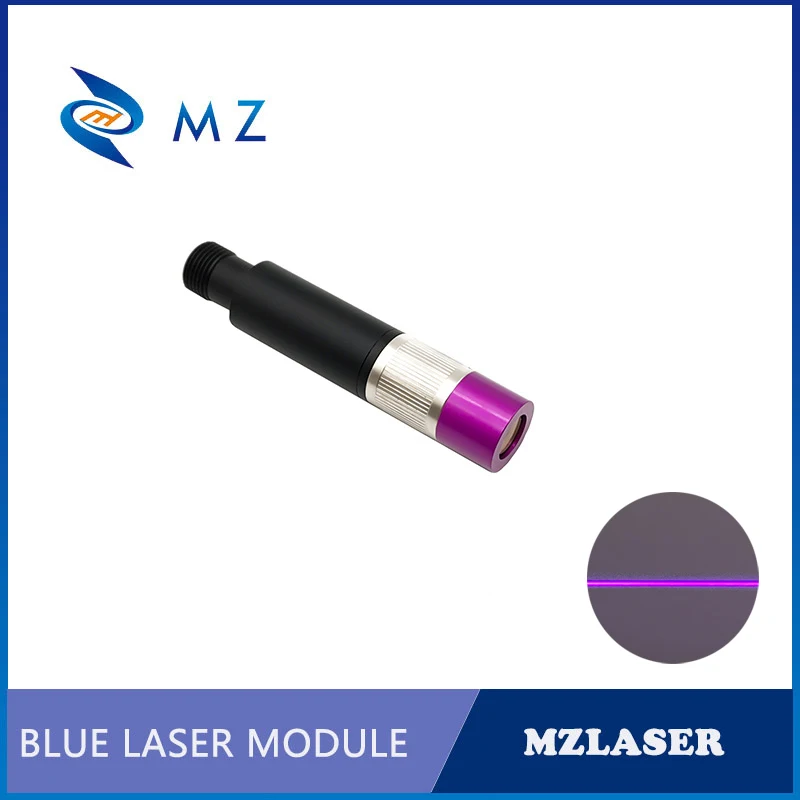 Messa a fuoco regolabile di vendita calda D16mm 405nm 10mw Powell Lens TTL/PWM Blue And Violet UV Line modulo diodo Laser grado industriale