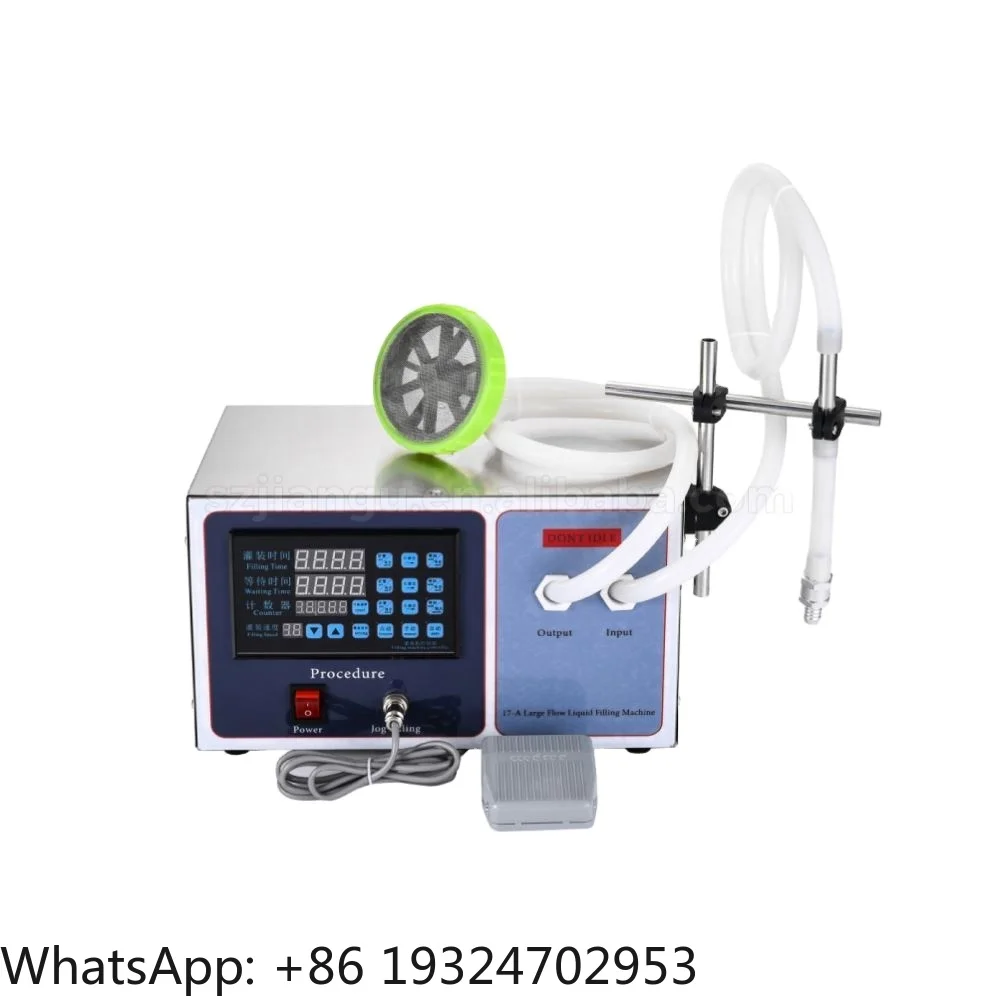 GFK17 Desktop Digital Control High Flow Liquid Filling Machine for Fabric Softener Beverage and Engine Oil Bottling