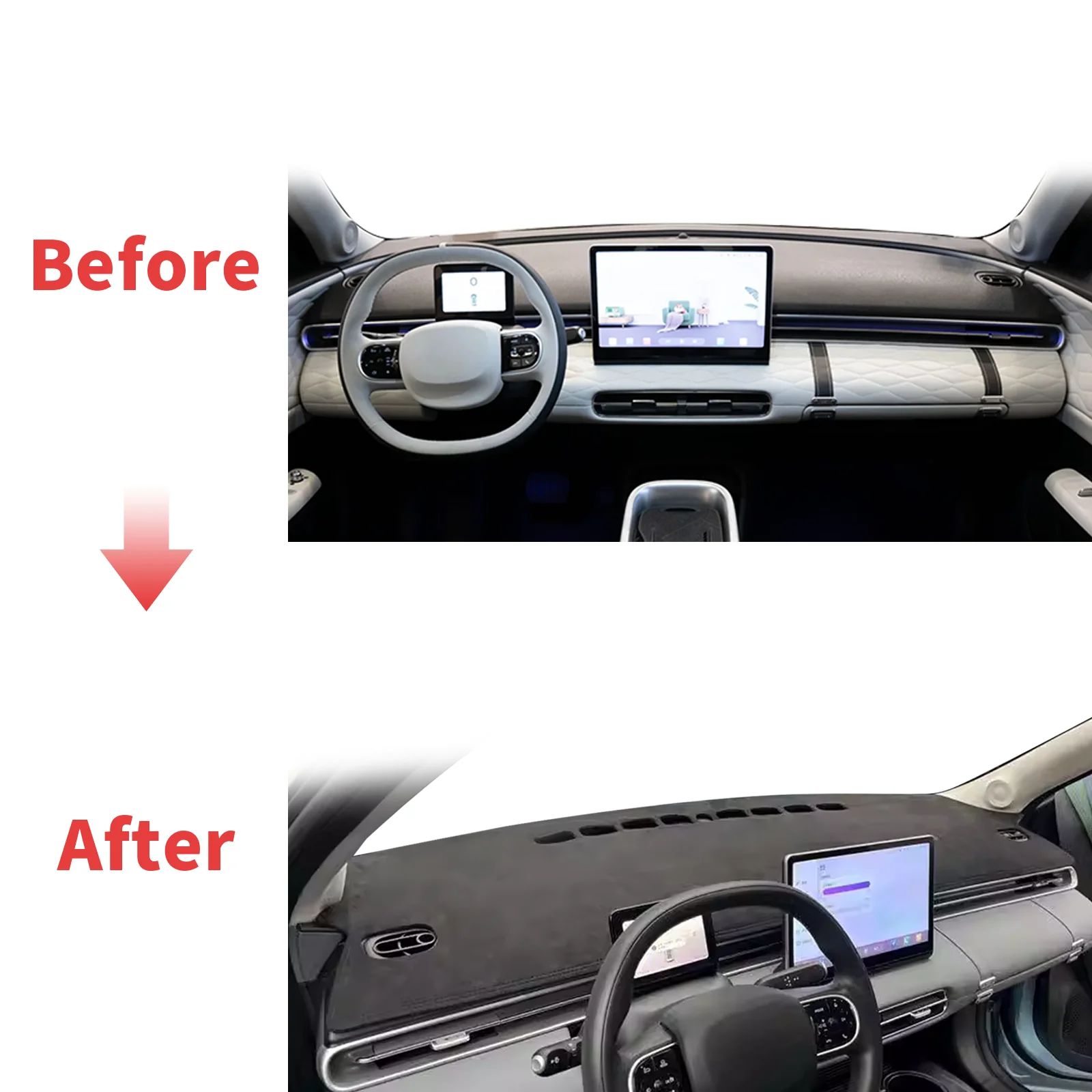 

fit for Dongfeng Nammi box 01 2024 -2026 Dashboard Cover Mat Sunshade Anti‑Slip Dash Carpet Protector Interior Parts Accessories