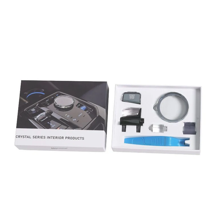 

Для 2024 2024 новых BMW I5/5 серии, стартовая ручка, набор из 4 предметов, искусственное хрустальное стекло, весло, ручка, аксессуары